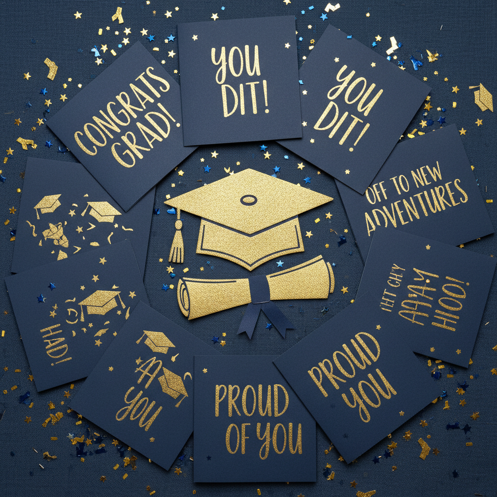 Graduation Congratulations Cards Collection - FoldCard Graduation Congratulations Cards Collection - FoldCard