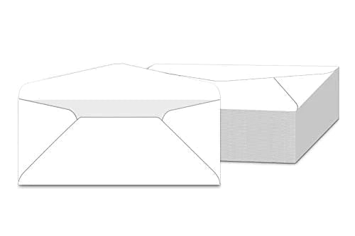 White Colored Business Envelopes 500 per Pack