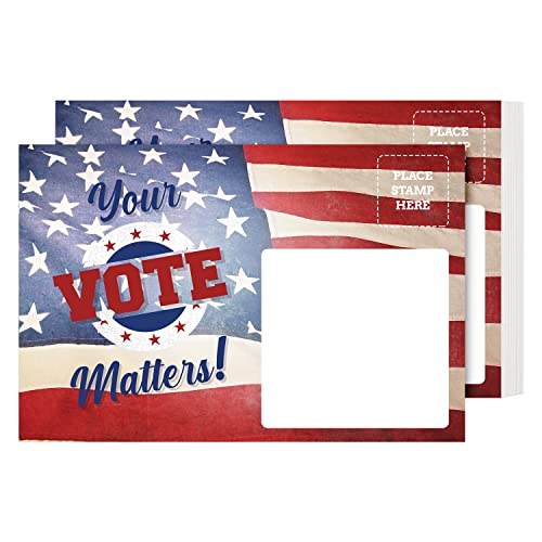Voting Postcards American Flag Theme 