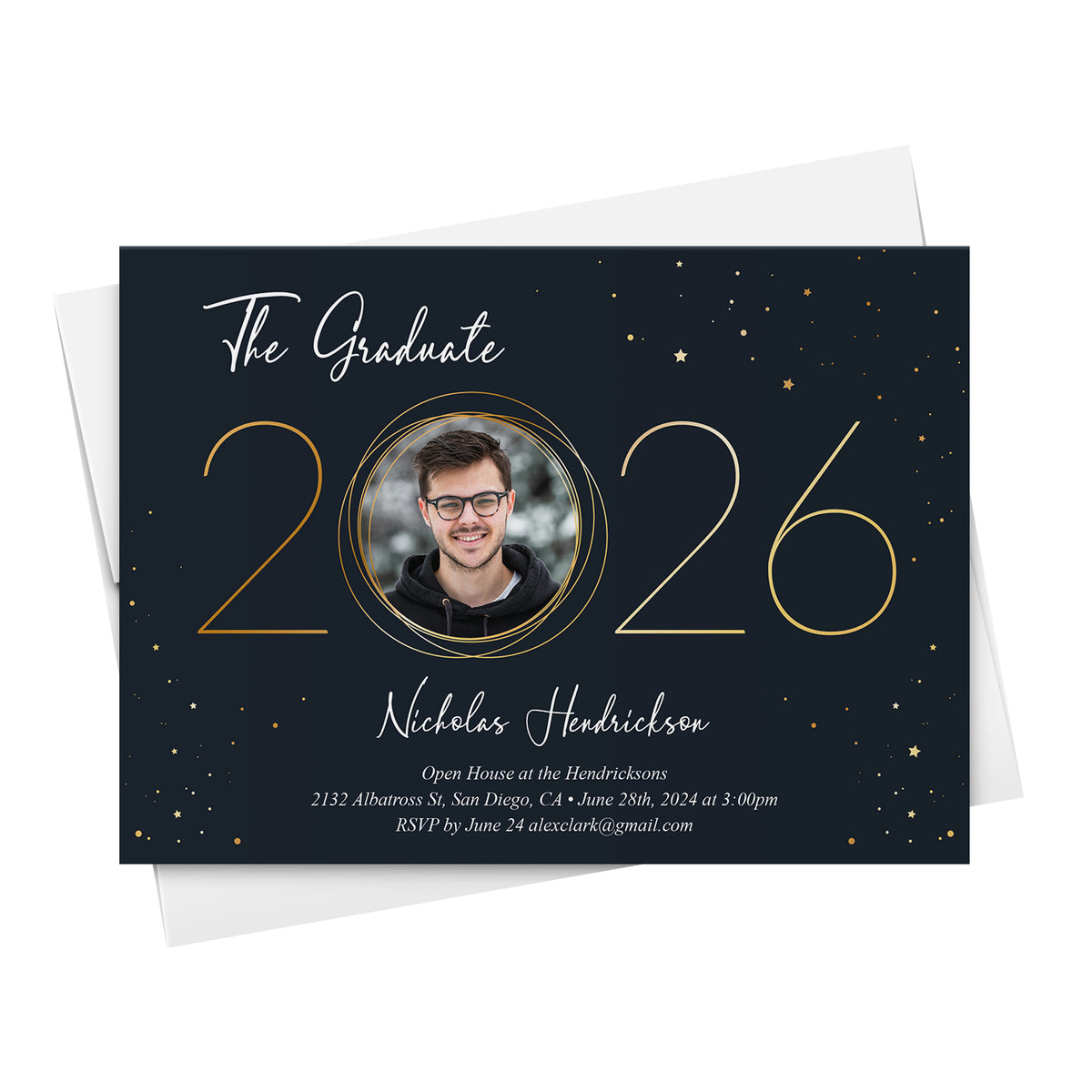 Personalized Graduation Photo Cards & Envelopes – 5 x 7, 25 per Pack