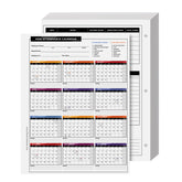 2026 Attendance Calendar Card Stock Paper – Great Employee Work Tracker