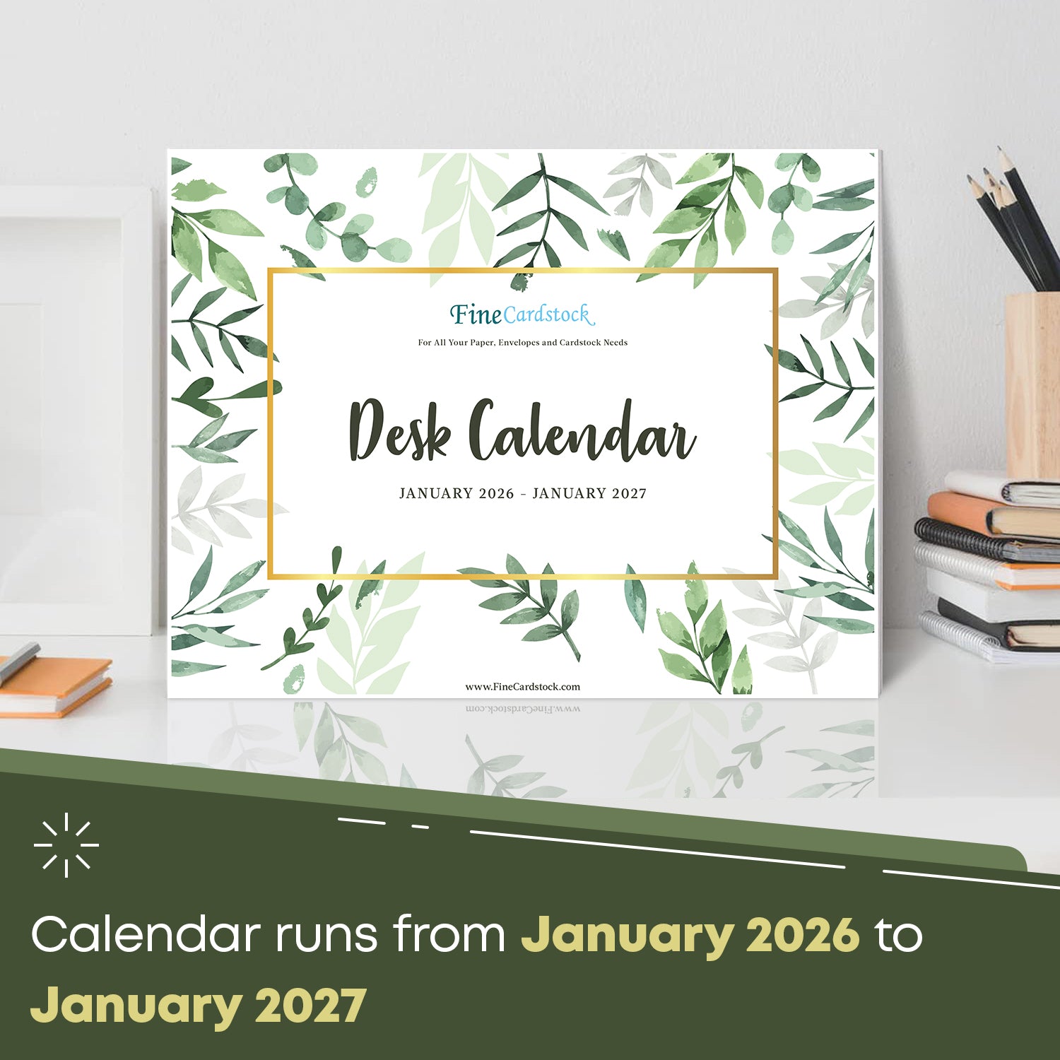 2026 Desk Year Calendar Desktop or Wall Planner, Tear-Off Pad for Easy Planning, Includes a Notes Section To Do's for the Year of 2026