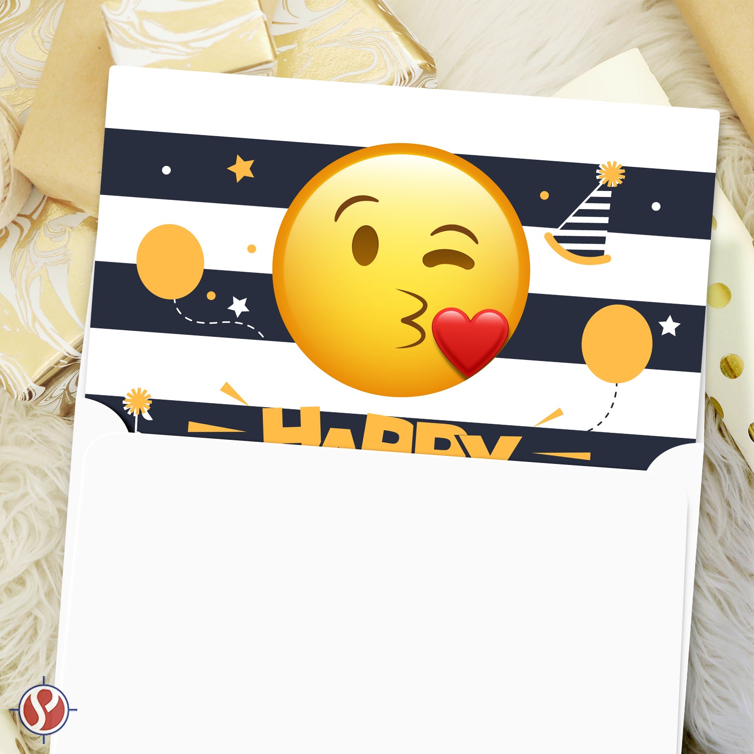 2026 Have A Happy New Year Greetings Cards - Funny and Cute Emoji Holiday Cards - Set of 25