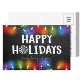 2026 Happy Holidays - Loving Sharing Giving Postcards for Christmas New Year's Greetings, Invitations - 4" x 6" - 25 per Pack