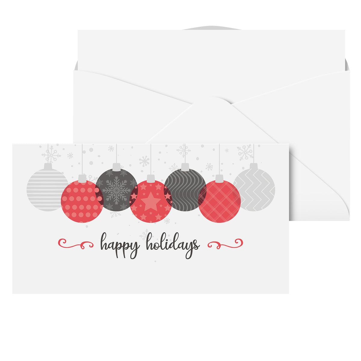 Happy Holidays Cash Envelopes w/ Blank Cards, 3-5/8 x 6-1/2 Inches | 25 per Pack
