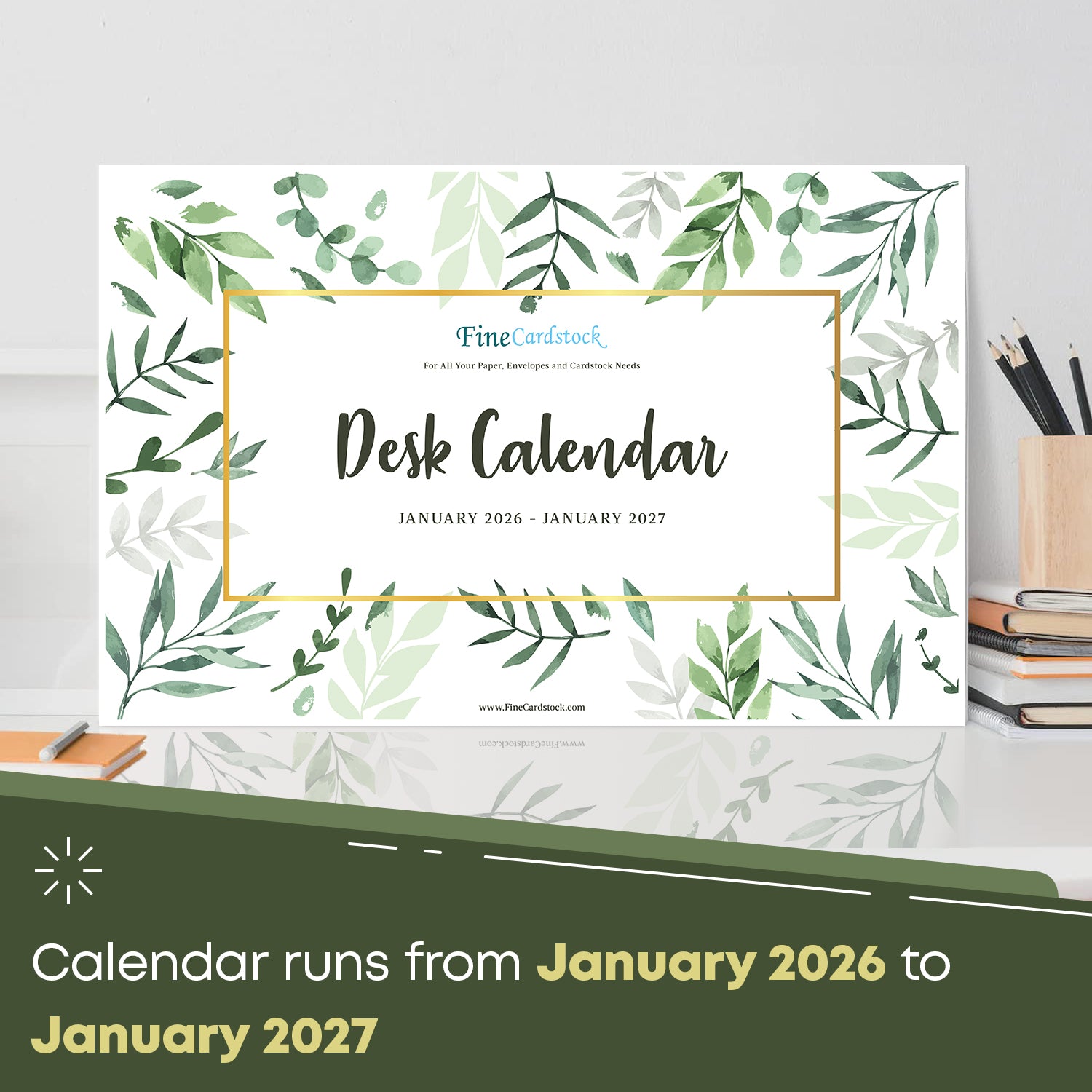 2026 Desk Year Calendar Desktop or Wall Planner, Tear-Off Pad for Easy Planning, Includes a Notes Section To Do's for the Year of 2026