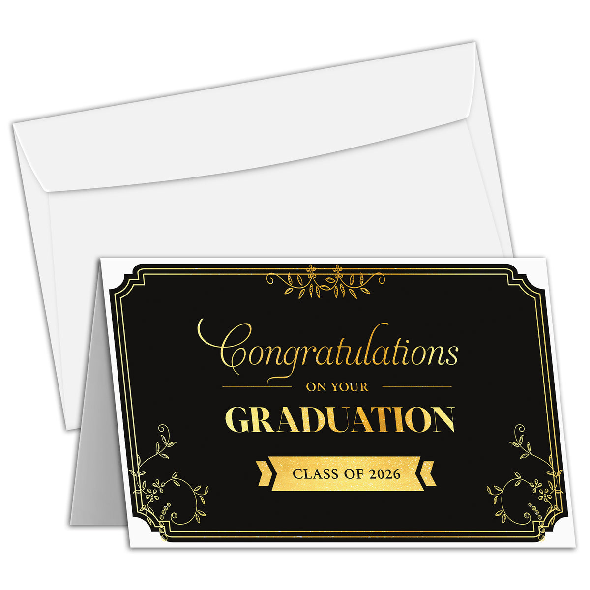 Elegant and Classic Graduation Greeting Card - Congratulations on Your Graduation, Class of 2026