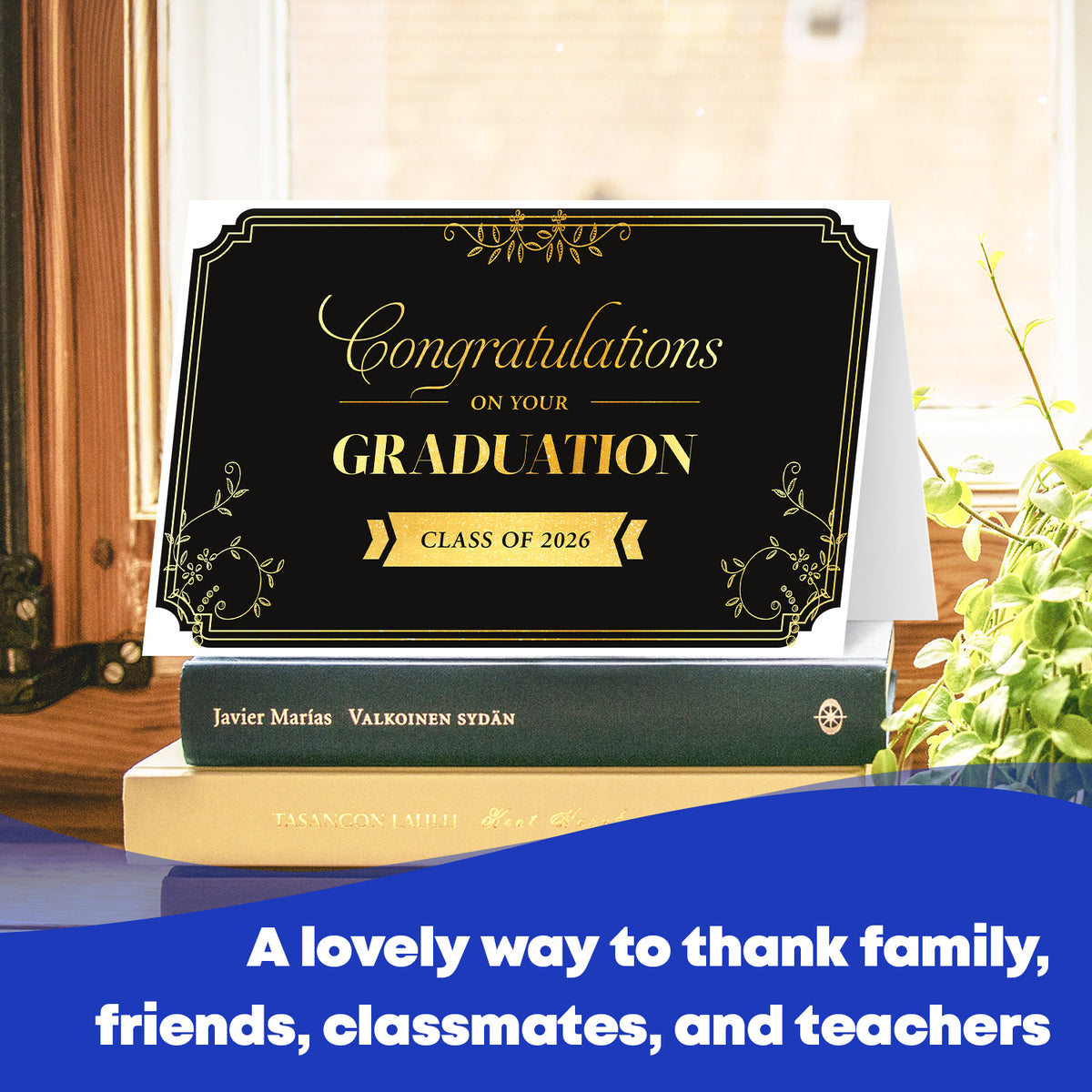 Elegant and Classic Graduation Greeting Card - Congratulations on Your Graduation, Class of 2026