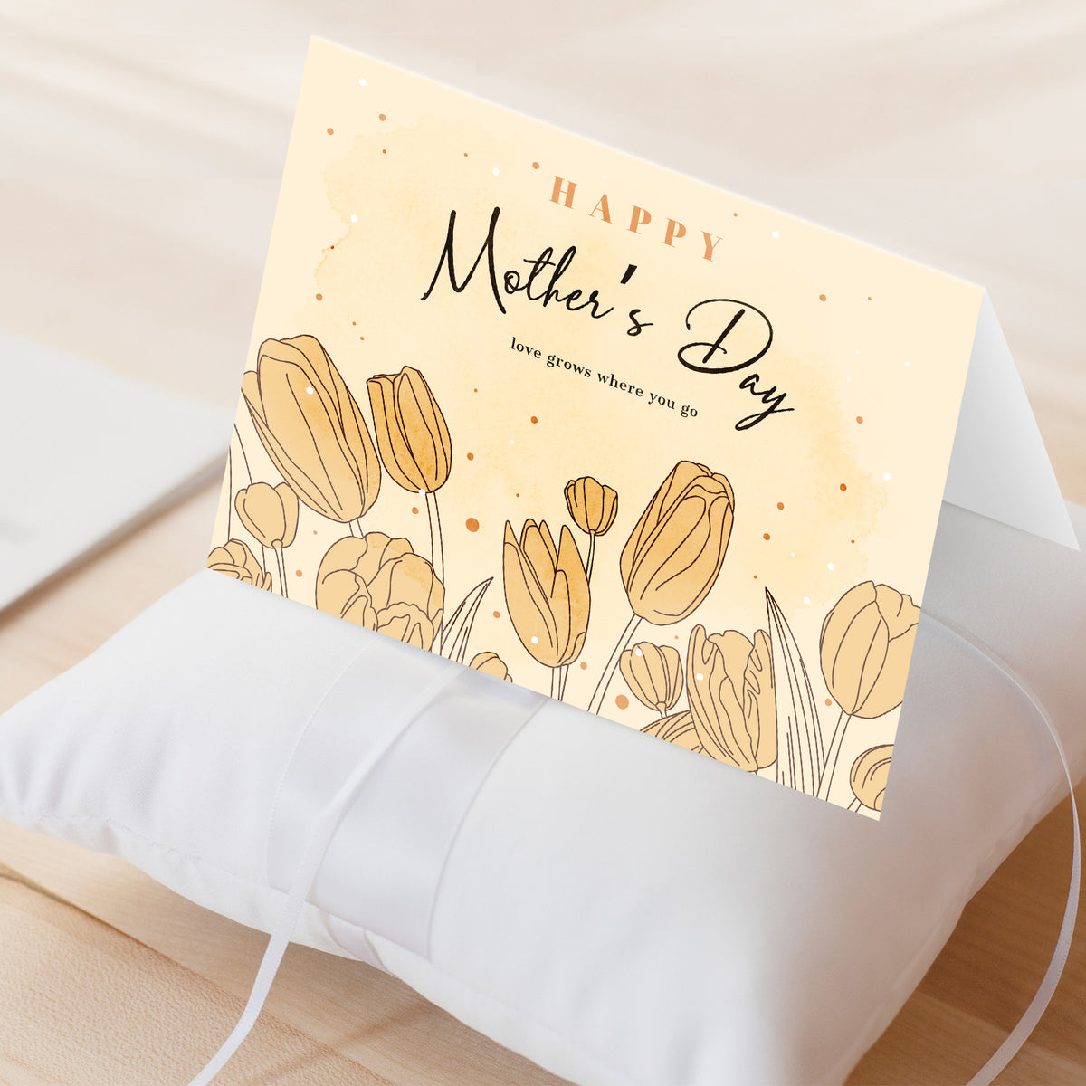 Happy Mother's Day, Love Grows Where You Go – Appreciation Thank You Greeting Cards and Envelopes for Mom, Wife | 4.25 x 5.5 | 10 per Pack