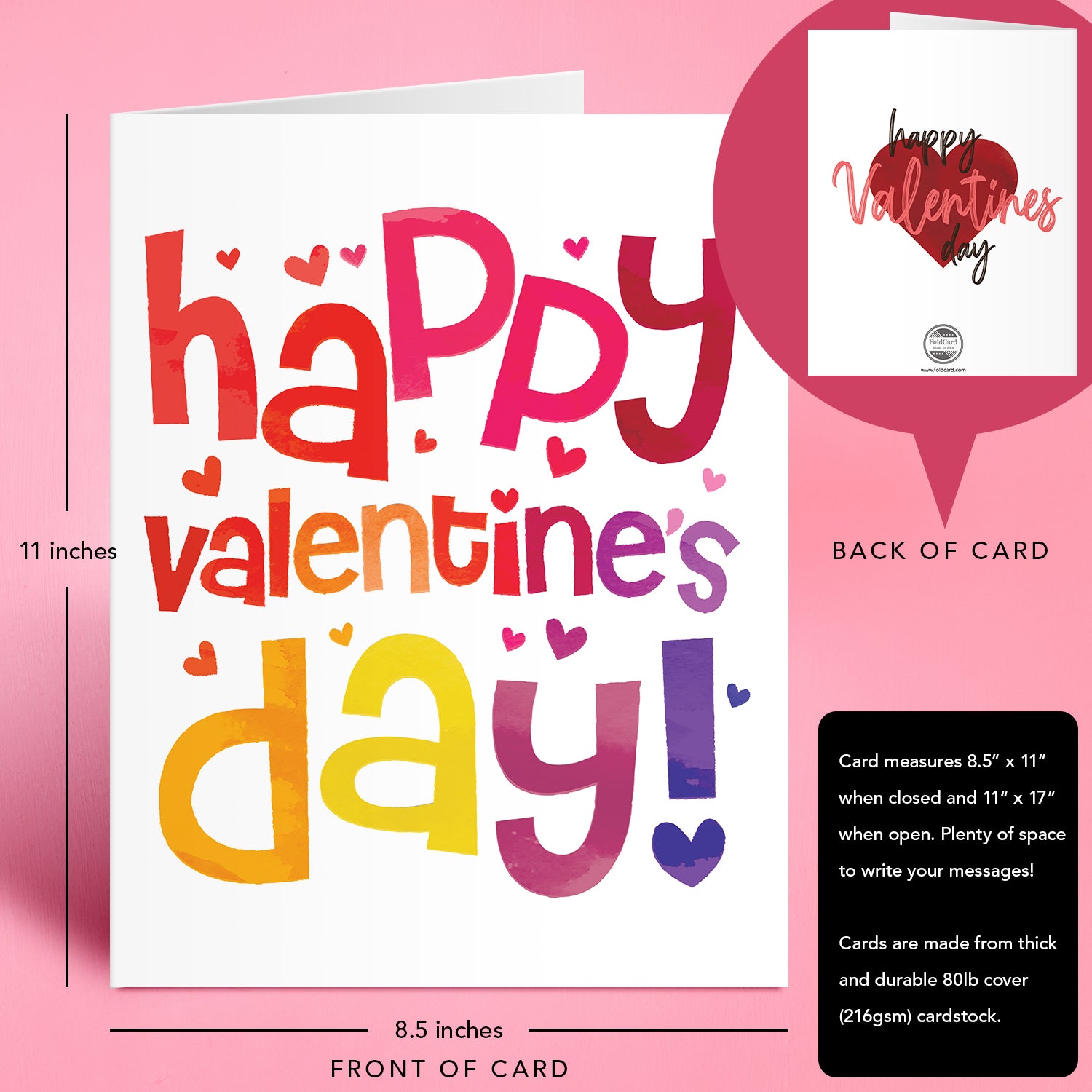 Valentine thank you cards