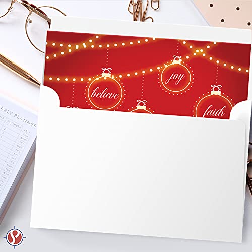 2023 Happy Holidays 4.25 x 5.5 (A2 Size)  25 Cards and 25 Envelopes FoldCard