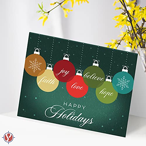 2023 Happy Holidays 4.25 x 5.5 (A2 Size) 25 Cards and 25 Envelopes FoldCard
