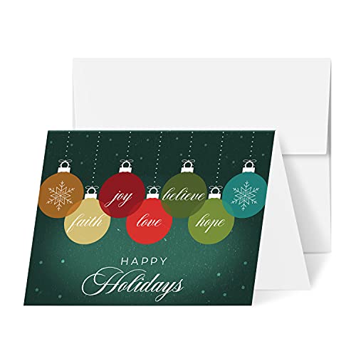 2023 Happy Holidays 4.25 x 5.5 (A2 Size) 25 Cards and 25 Envelopes FoldCard