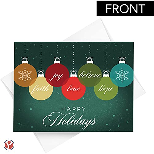 2023 Happy Holidays 4.25 x 5.5 (A2 Size) 25 Cards and 25 Envelopes FoldCard