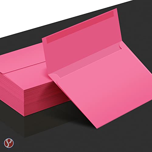 Sobres ultra fucsia A7 para el Día de San Valentín: paquete de 25 para tarjetas de felicitación, invitaciones y más