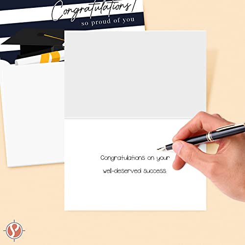 Congratulations, So Proud of You - Elegant Graduation Greeting Cards for the Class of 2024