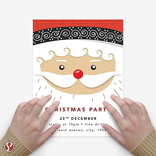 Holiday Colored Paper for Christmas and New Year's Crafts | 200 Sheets | 8.5 x 11" | 24lb Bond, 60lb Text (90GSM) | Red, Green, White