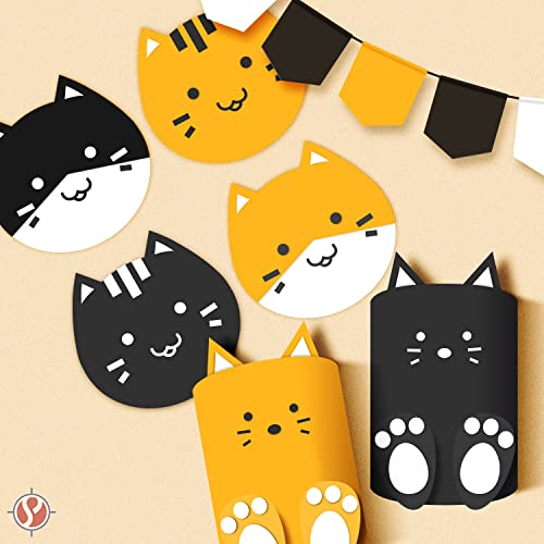 Black, Gold and White 8.5 x 11" Colored Paper Sheets Bulk Set - 200 Sheets Total