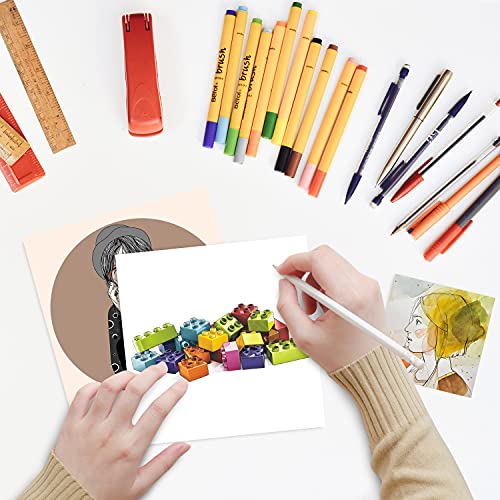 9” x 9” Square Cardstock | 80lb Cover White Thick Card Stock Paper – Smooth Finish | Great for Arts and Crafts, Photos, Wedding Invitations, Flash Cards, Business Cards | 50 per Pack FoldCard