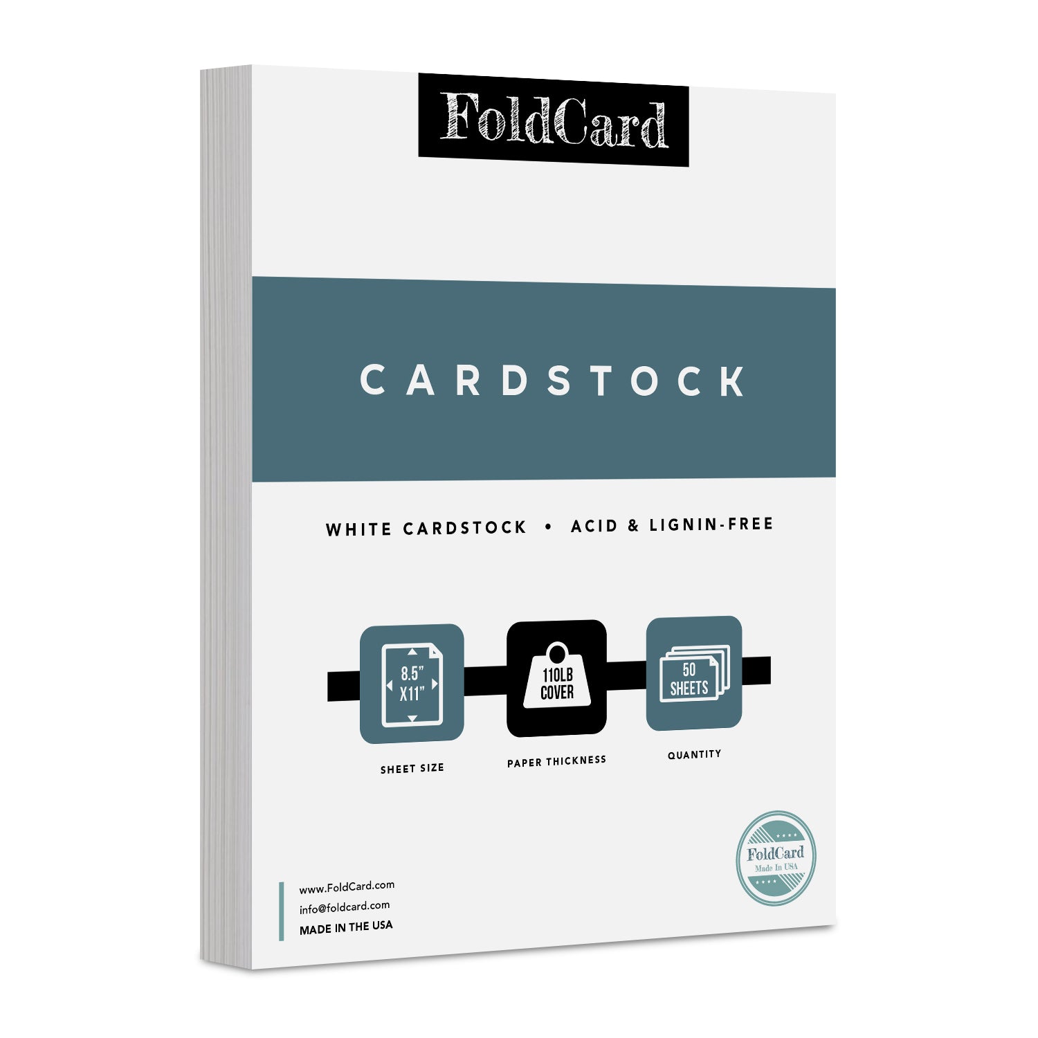 Premium White Cardstock 50-Pack for All Your Crafting Needs