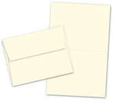 A7 - 5" X 7" Heavyweight Blank Cream/Natural Greeting Fold Over Card Sets - 50 Cards & Envelopes FoldCard