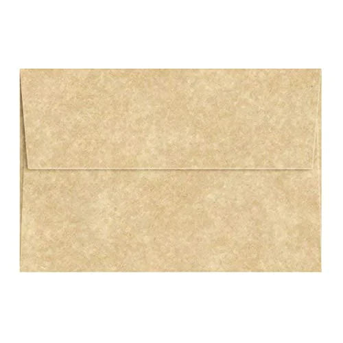 A7 Aged Parchment Envelopes 24lb Bond, 60lb Text | 25 Per Pack FoldCard