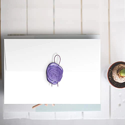 A7 White Envelopes, Gummed Flap – Fits 5 x 7” Greeting Cards, Wedding & Party Invitations, Bridal Showers, Announcements, Photos | 5 1/4” x 7 1/4” | 24lb Bond (60lb Text) | 25 per Pack FoldCard