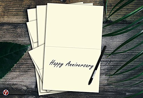 Blank Cream Color | Folding Greeting Card Sets - 50 Cards & 50 Envelopes (A7) FoldCard