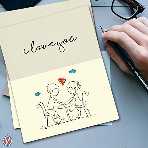 Blank Cream Natural Pre-Scored Cardstock - 5.5 x 8.5 When Folded - Pack of 50 FoldCard