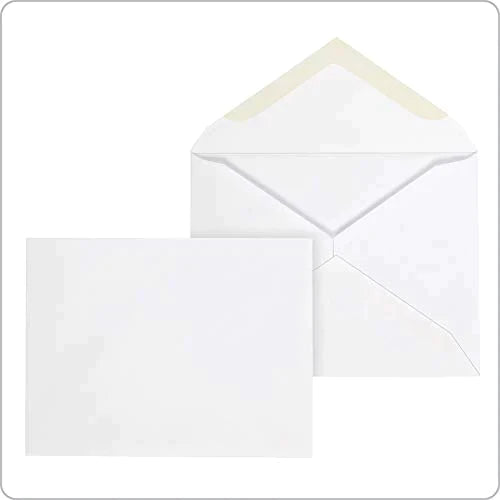 Columbian Invitation Envelopes, A2, 4-3/8 x 5-3/4 Inches, White, 100 Per Box (CO198) FoldCard