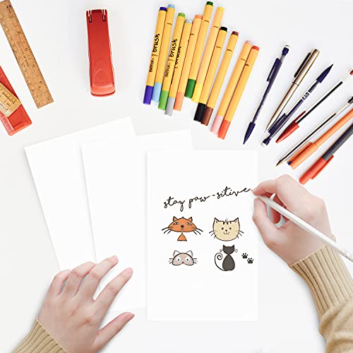 Dynamico White Memo Sheets Paper – Perfect for Quick Notes, To-Do Lists and Reminders for School, Office and Business | 8.5 x 5.5 Inches | 24lb Bond 60lb Text (90gsm) Paper | 250 Sheets per Pack FoldCard