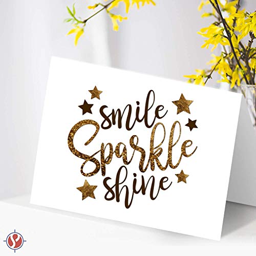 Greeting Cards Set – 4.25 x 5.5" Blank White Cardstock and Envelopes Bulk Set of 30 FoldCard