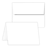 Greeting Cards Set - 4.25 x 5.5 Inches Blank White Cardstock & Envelopes - Bulk 50 Set FoldCard