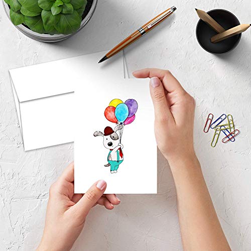Greeting Cards Set – 4.5x6 Blank White Cardstock and Envelopes Bulk Set of 40 FoldCard