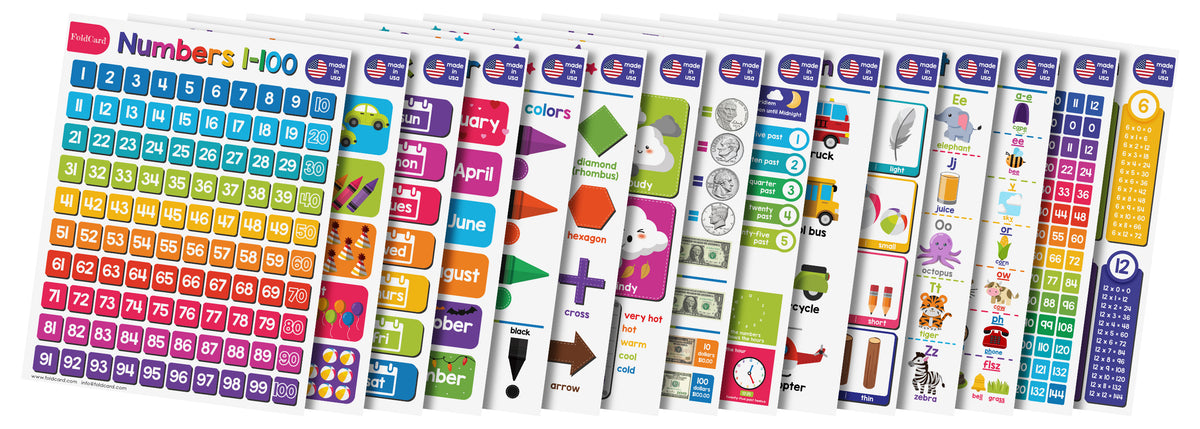 Buy Educational Learning Charts | Preschool & Classroom Charts for Kids