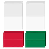 2023 Christmas Greeting Card A7 Envelope - 25 Red & 25 Green Envelopes FoldCard
