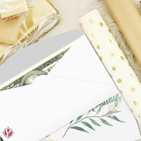 Happy Holidays Cash Envelopes w/ Blank Cards, 3-5/8 x 6-1/2 Inches | 25 per Pack