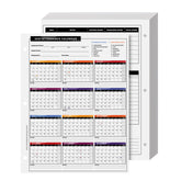 2027 Attendance Calendar Card Stock Paper – Great Employee Work Tracker