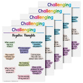 Challenging Negative Thoughts Chart - Calming Corner Poster | 8.5" x 11" | 5 Pack