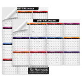 13x19" Big 2027 Calendar Label - Peel and Stick Wall Vinyl Sticker - 2 Pack