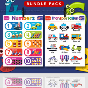 Beginner Bundle - 7 Educational Posters for Kids