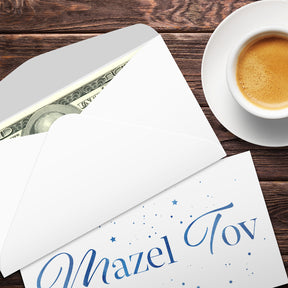 Mazel Tov Money Envelopes - 3 5/8" x 6 1/2" - 25 per Pack