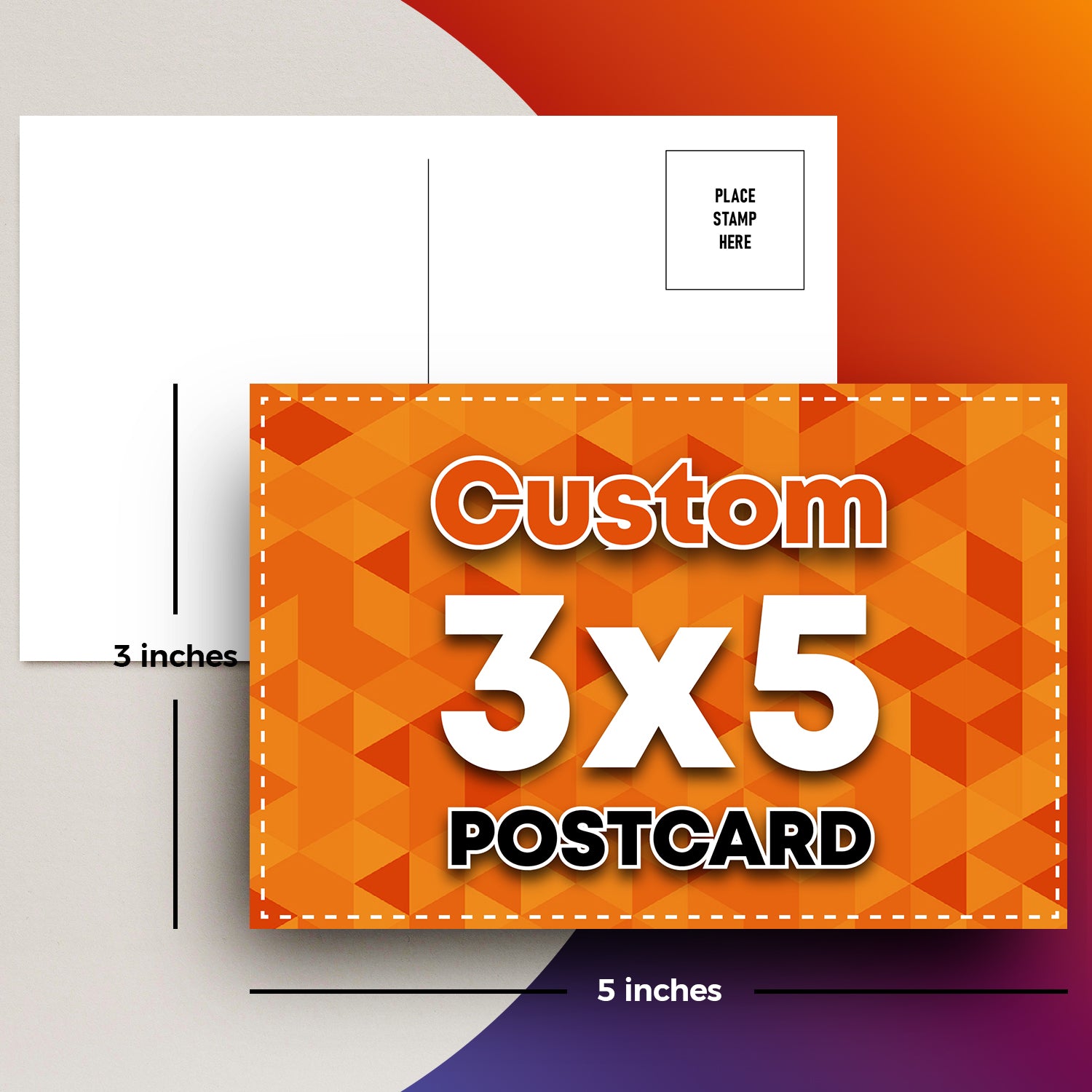 Custom Printed Postcards – 2-Sided Full Color on Thick Glossy Card Stock