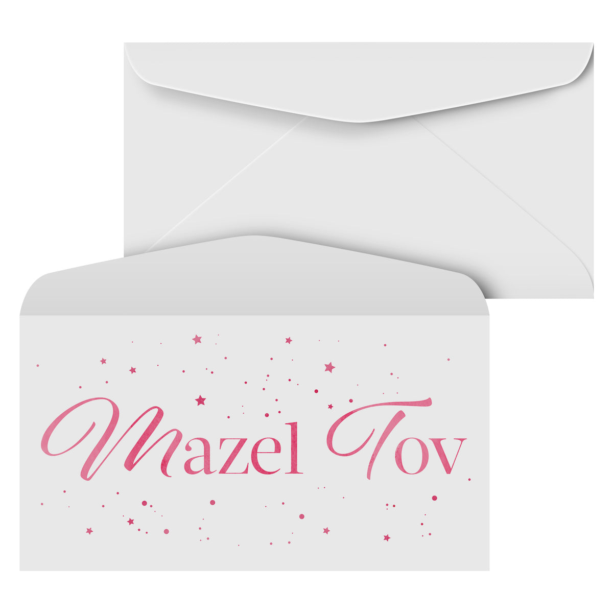 Mazel Tov Money Envelopes - 3 5/8" x 6 1/2" - 25 per Pack