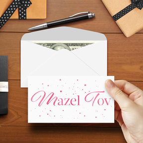 Mazel Tov Money Envelopes - 3 5/8" x 6 1/2" - 25 per Pack