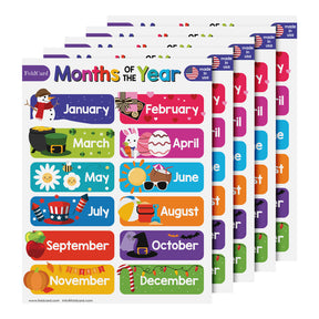 Educational Poster for Preschool-Gradeschool | 8.5 x 11 | 5 Pack