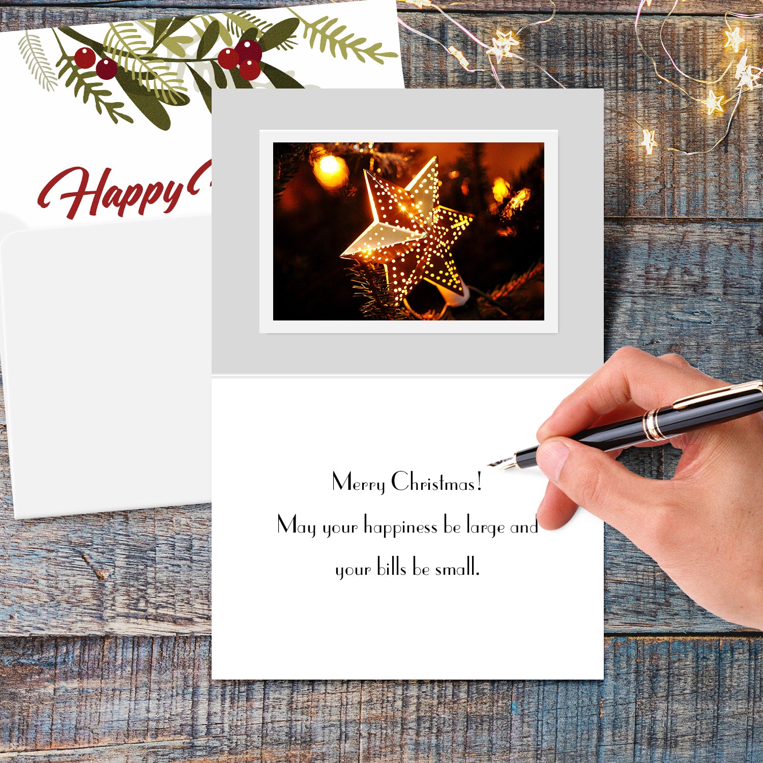 Happy Holidays, Shared Hope for Global Peace Greeting Cards & Envelopes, Set of 25