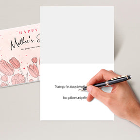 Happy Mother's Day, Love Grows Where You Go – Appreciation Thank You Greeting Cards and Envelopes for Mom, Wife | 4.25 x 5.5 | 10 per Pack