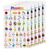 Phonics Chart for Kids - Educational Visual & Learning Aid | 11" x 17" | 5-Pack