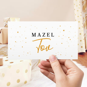 Mazel Tov Money Envelopes - 3 5/8" x 6 1/2" - 25 per Pack